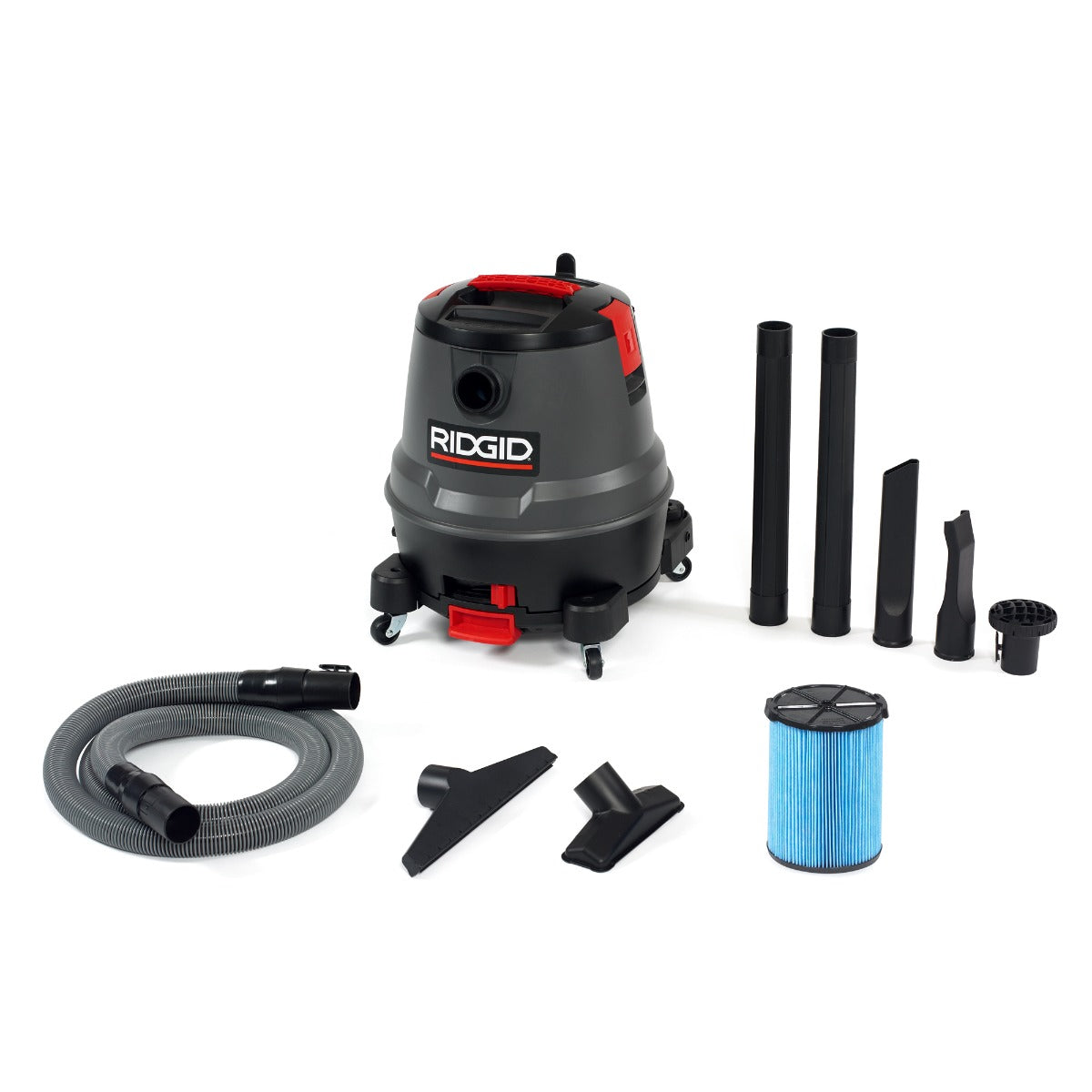 Ridgid 50333 1250RV 12 Gallon Motor-On-Bottom Wet/Dry Vacuum RIDGID
