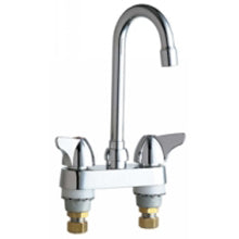 Chicago Faucets 1895-ABCP Universal Centerset Deck Mounted Faucet Polished Chrome - Chicago Faucets