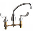 Chicago Faucets 201-A317ABCP Universal Deck Mounted Widespread Kitchen Faucet Polished Chrome - Chicago Faucets