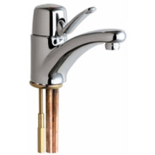 Chicago Faucets 2200-ABCP Universal Single Control Deck Mounted Faucet Coated Polished Brass - Chicago Faucets