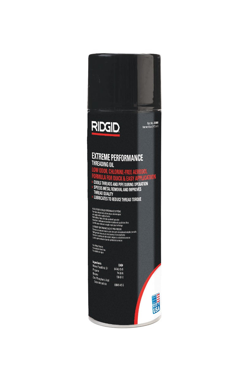 RIDGID 22088 Extreme Performance Aerosol Thread Cutting Oil RIDGID