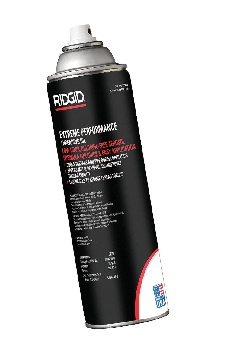 RIDGID 22088 Extreme Performance Aerosol Thread Cutting Oil RIDGID