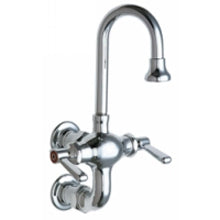 Chicago Faucets 225-261ABCP Universal Wall Mounted Inside Sill Fitting Polished Chrome - Chicago Faucets