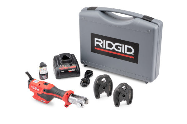 RIDGID 72553 RP 115 Mini Press Tool with Battery Kit & ProPress Jaws (1/2”–3/4") RIDGID