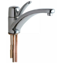 Chicago Faucets 2300-ABCP Universal One Handle Centerset Polished Chrome - Chicago Faucets