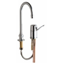 Chicago Faucets 2302-ABCP Universal Deck Mounted Single Control Facuet Polished Chrome - Chicago Faucets