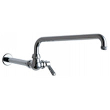 Chicago Faucets 334-ABCP Universal Pot Filler Faucet Polished Chrome - Chicago Faucets