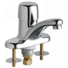 Chicago Faucets 3400-ABCP Universal Deck Mounted Single Handle Metering Faucet Polished Chrome - Chicago Faucets