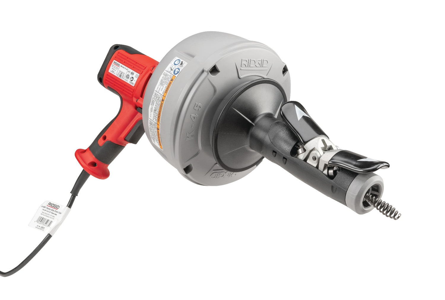 RIDGID 36008 K-45AF-7 Sink Machine with: C-1IC 5/16" x 25 Inner Core Cable with Inner Drum, C-6 3/8" x 35 Cable with Inner Drum, C-21 5/16" x 50 Cable with Inner Drum, T-250 Five-Piece Tool Set for 3/8" Cable, C-6429 Carrying Case RIDGID