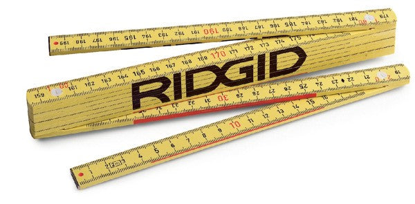 RIDGID 81280 2 m Metric Fiberglass Folding Rule RIDGID