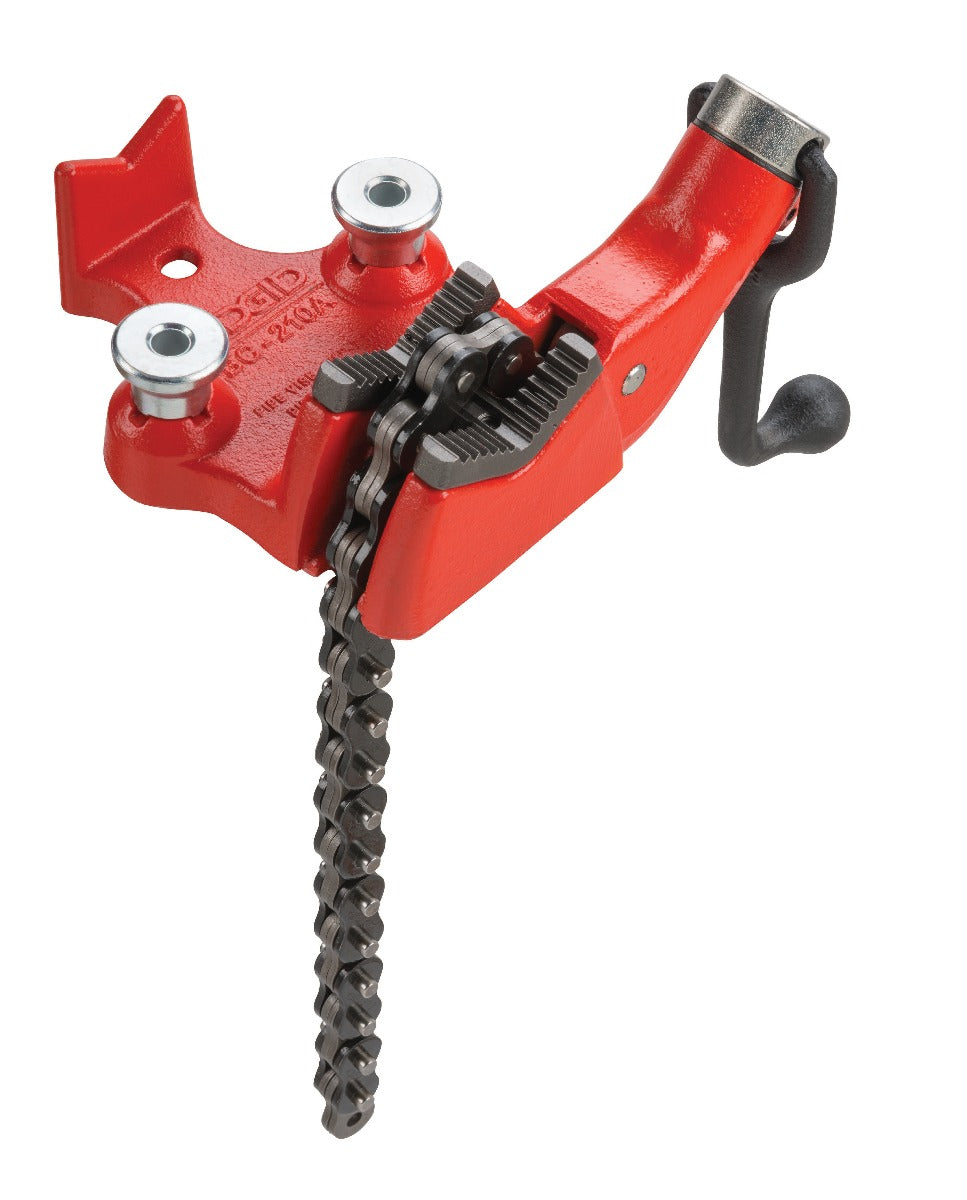 RIDGID 40185 BC210A 1/8"-2 1/2" Top Screw Bench Chain Vise RIDGID