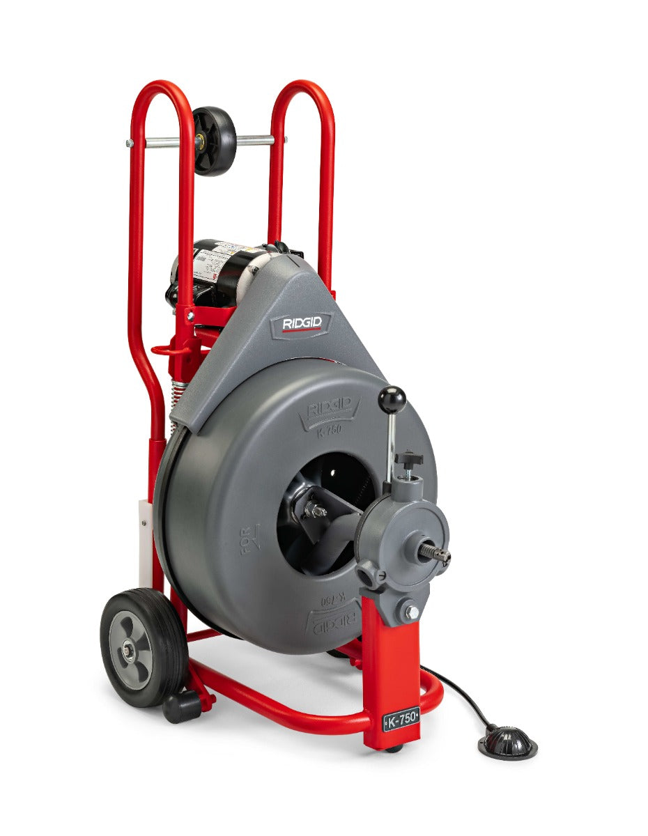 RIDGID 41977 Drum Machine with Gloves and AUTOFEED - 3/4" (20 mm) Pigtail RIDGID