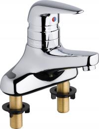 Chicago Faucets 420-T45E2805ABCP Single Lever Hot and Cold Water Thermostatic Mixing Sink Faucet Chicago Faucets