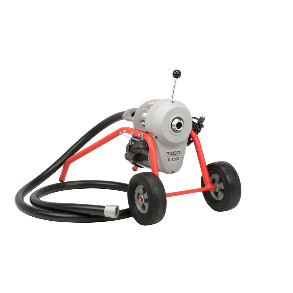 RIDGID 43507 K-1500SP-B Sectional 120V-60Hz Machine with A-1 Operator’s Mitt and A-12 Pin Key, Plus: A-34-12 Rear Guide Hose RIDGID