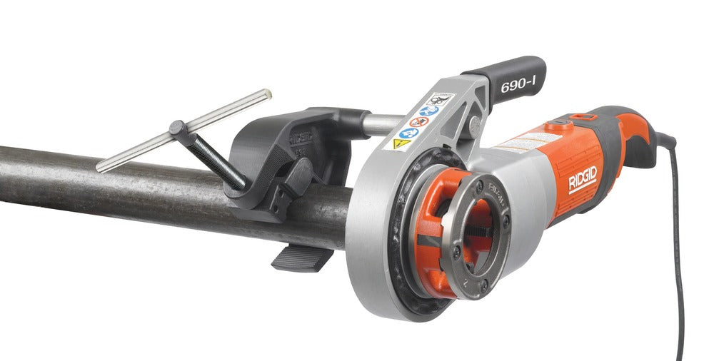 RIDGID 44928 690-I Power Drive Threader with Support Arm and Carrying Case RIDGID