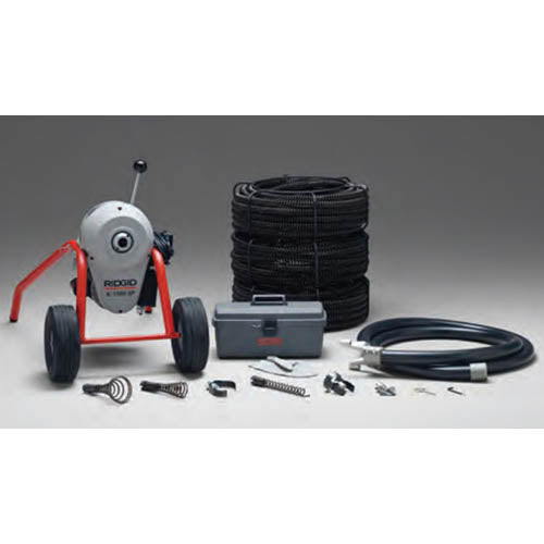 RIDGID 91027 K-1500SP-B Drain Cleaner with C-14 Cables & Tools Kit RIDGID
