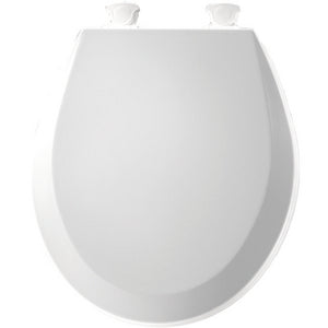 Bemis 500EC-000 Toilet Seat Round CFWC with Easy Clean Hinge Bemis