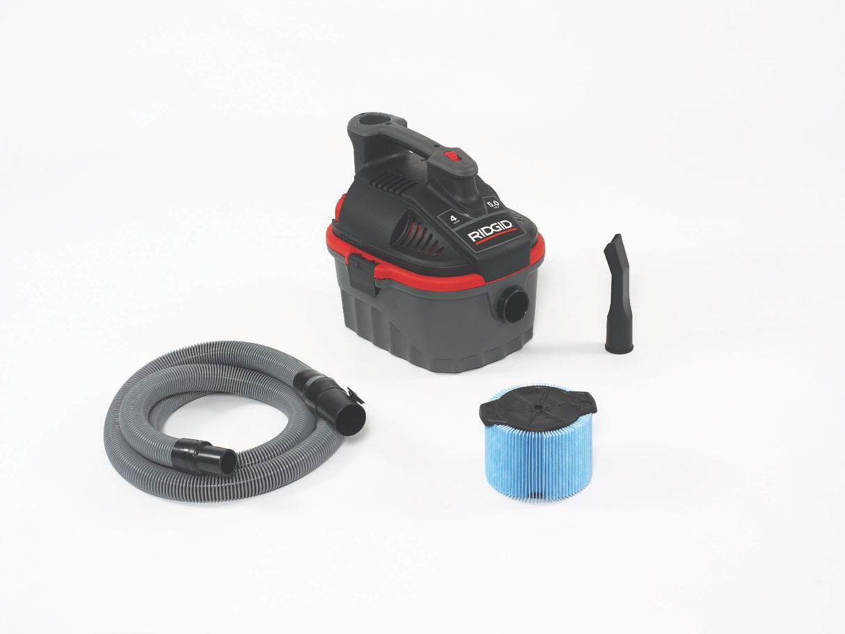 RIDGID 50313 4000RV 4 Gallon Portable Wet/Dry Vacuum RIDGID