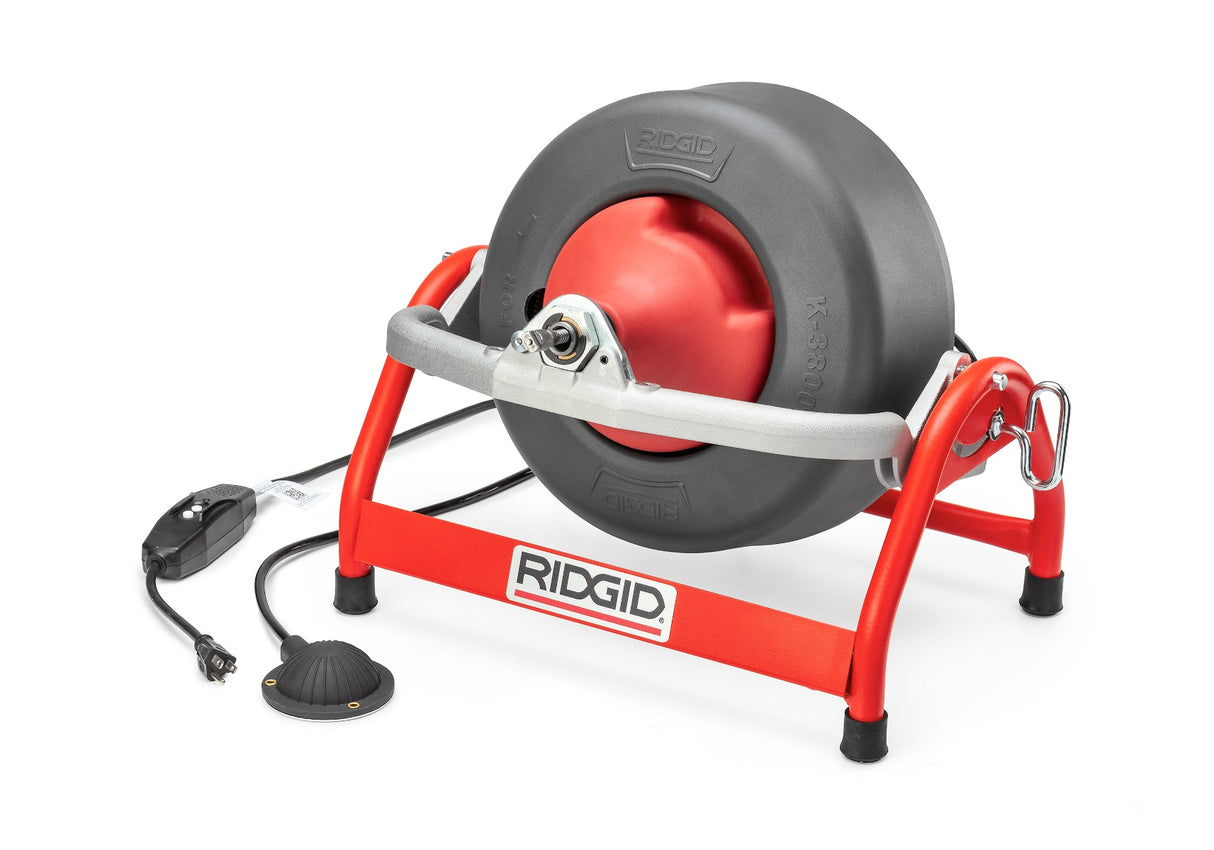 RIDGID 53107 K-3800 Drum Machine with Gloves RIDGID