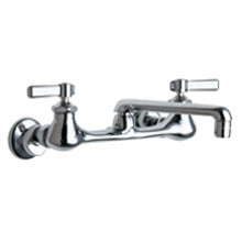 Chicago Faucets 540-LDABCP Universal Wall Mounted Sink Faucet Polished Chrome - Chicago Faucets