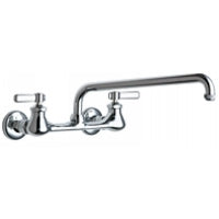 Chicago Faucets 540-LDL12E1WXFABCP Universal Service Sink Faucet Polished Chrome - Chicago Faucets