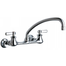 Chicago Faucets 540-LDL9ABCP Universal Wall Mounted Sink Faucet Polished Chrome - Chicago Faucets