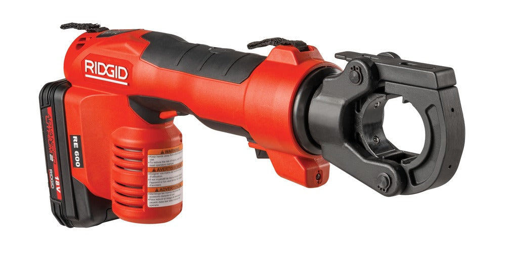 RIDGID 57573 RE-600 RDH Electrical Crimp Tool w/ Latching Round Crimp Head RIDGID