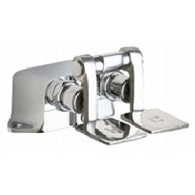 Chicago Faucets 625-ABCP Universal Combination Pedal Box Polished Chrome Chicago Faucets
