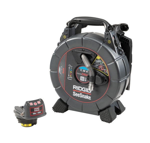 RIDGID 80653 SeeSnake mircroDRAIN APX & CSx Via System with TruSense - 1 Battery and 1 Charger Included RIDGID