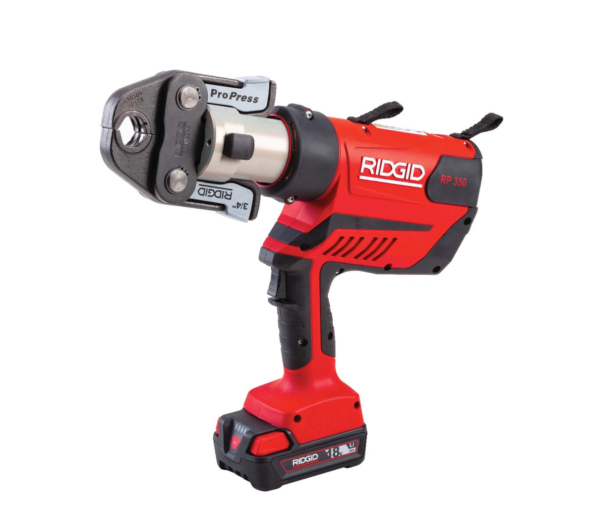 RIDGID 67053 RP-350 Battery Press Tool Kit with ProPress Jaws 1/2"-2" RIDGID