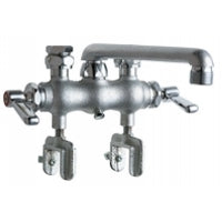 Chicago Faucets 686-RCF Universal Laundry Tray Service Sink Faucet Polished Chrome - Chicago Faucets