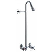 Chicago Faucets 752-CP Universal Exposed Wall Mount Commercial Shower Fitting Polished Chrome Chicago Faucets