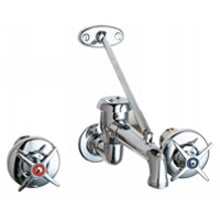 Chicago Faucets 782-VBCP Universal Wall Mounted Sink Faucet Polished Chrome - Chicago Faucets