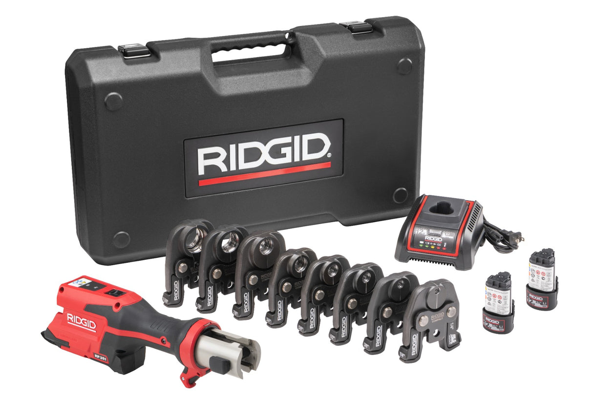 RIDGID 78238 RP 251 Press Tool Battery Kit with RLS Jaws 1/4" - 1 3/8" RIDGID