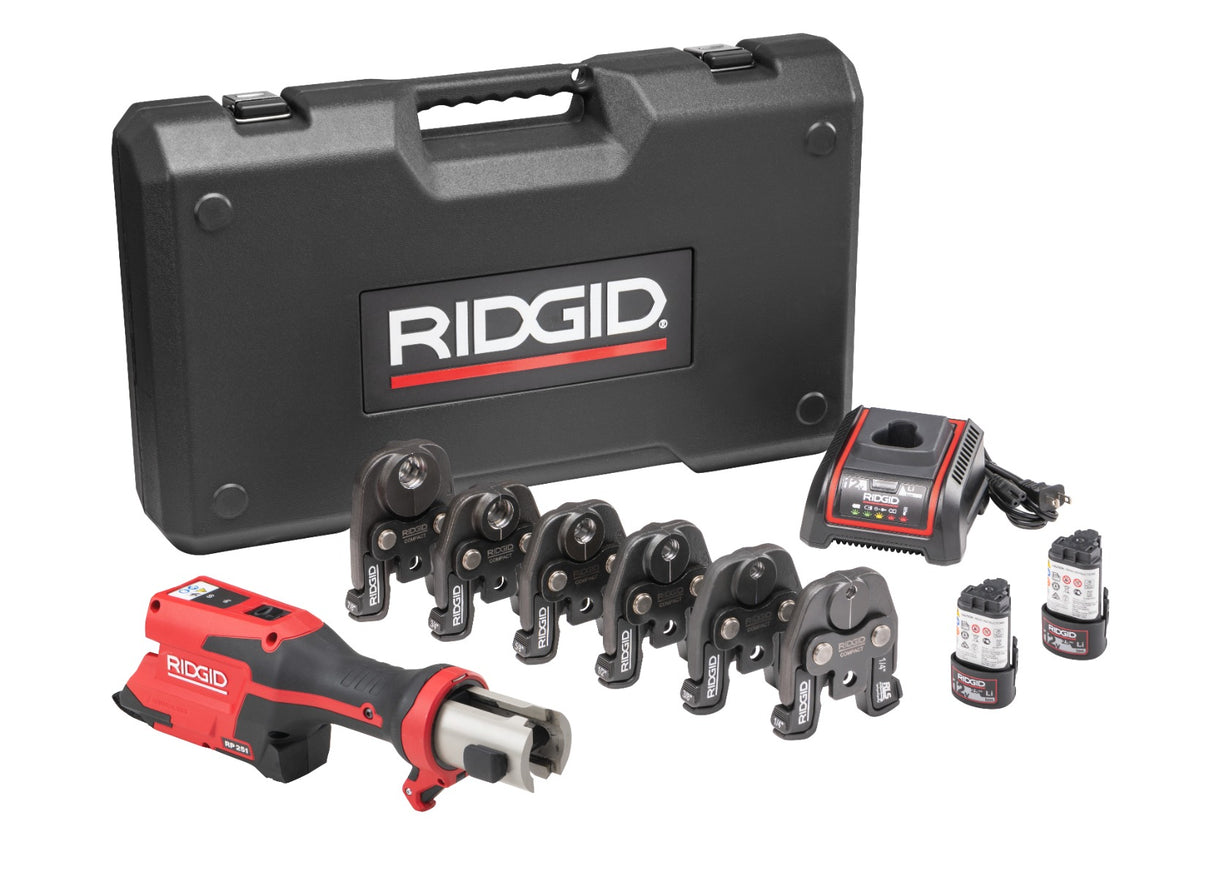 RIDGID 78248 RP 251 Press Tool Battery Kit with RLS Jaws 1/4" - 7/8" RIDGID