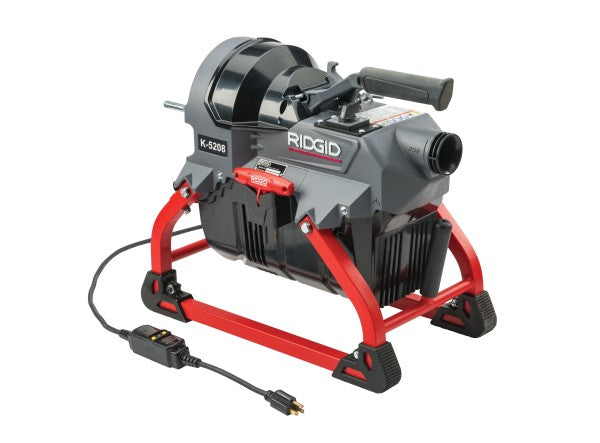 RIDGID 62378 K-5208 Sectional Machine with Guide Hose, 7 C-11 Cables, 2 A-8 Wire Baskets, and Toolbox Kit RIDGID