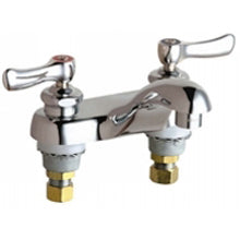 Chicago Faucets 802-VABCP Universal Centerset Deck Mounted Faucet with Lever Hdl PC Chicago Faucets