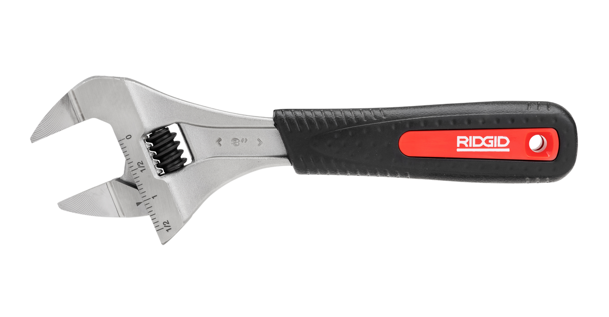 RIDGID 81728 8" Super Wide Capacity Slim Jaw Adjustable Wrench