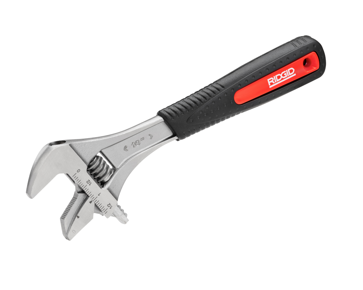 RIDGID 81758 10" Wide Capacity Reversible Adjustable Wrench