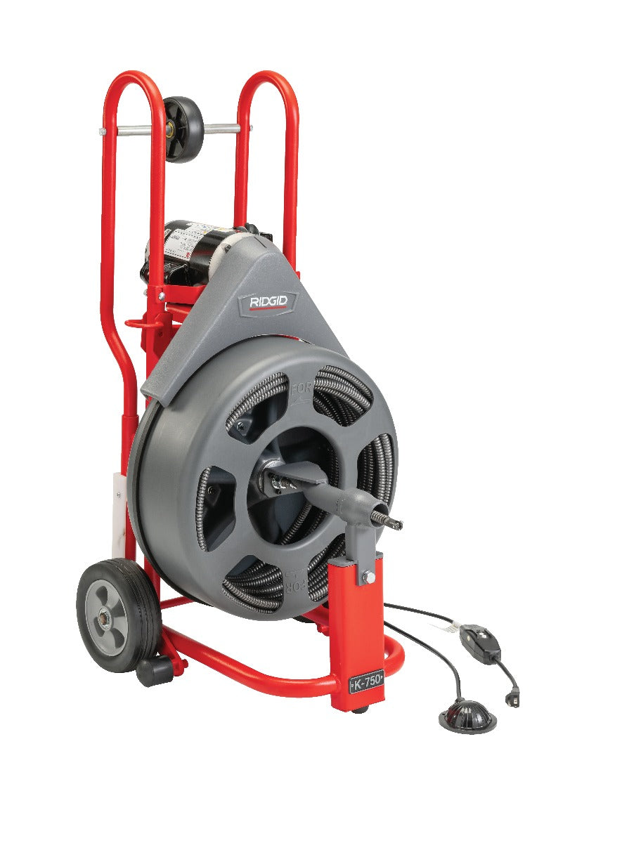 RIDGID 83557 K-750R Drain Cleaner with 5/8"x100 IW Drain Cable RIDGID