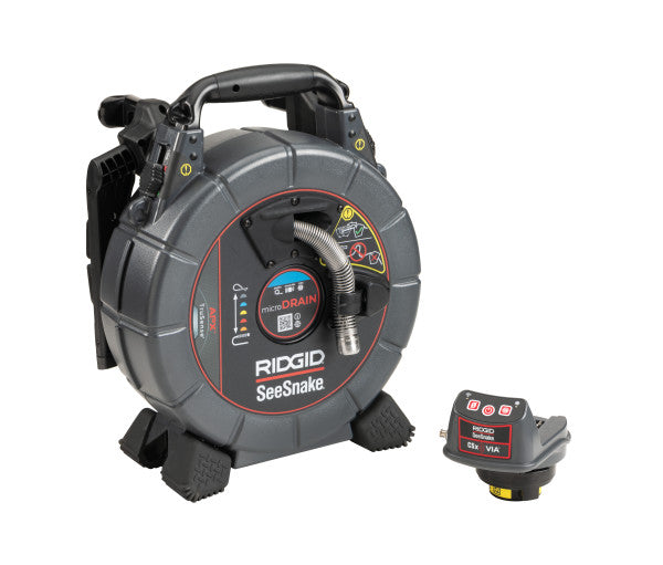 RIDGID 80653 SeeSnake mircroDRAIN APX & CSx Via System with TruSense - 1 Battery and 1 Charger Included RIDGID
