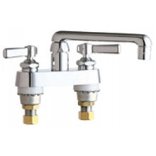 Chicago Faucets 891-ABCP Universal Deck Mounted Centerset with Lever Handle Faucet Polished Chrome - Chicago Faucets