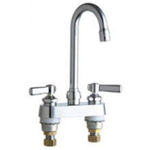 Chicago Faucets 895-XKABCP Universal Centerset Deck Mounted Faucet Polished Chrome - Chicago Faucets
