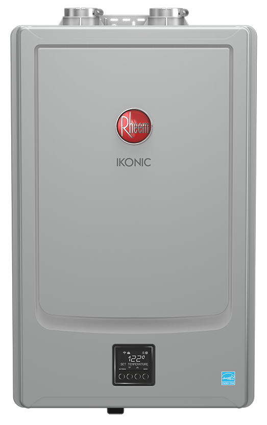 Rheem RTGH-SR10i IKONIC Super High-Efficiency Condensing Tankless Gas Water Heater with Recirculating Pump  Rheem