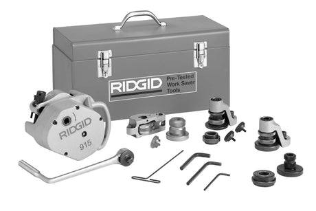 RIDGID 88232 915 Roll Groover with 2" - 6" Sch. 10 (2" - 3 1/2" Sch. 40) Roll Set RIDGID