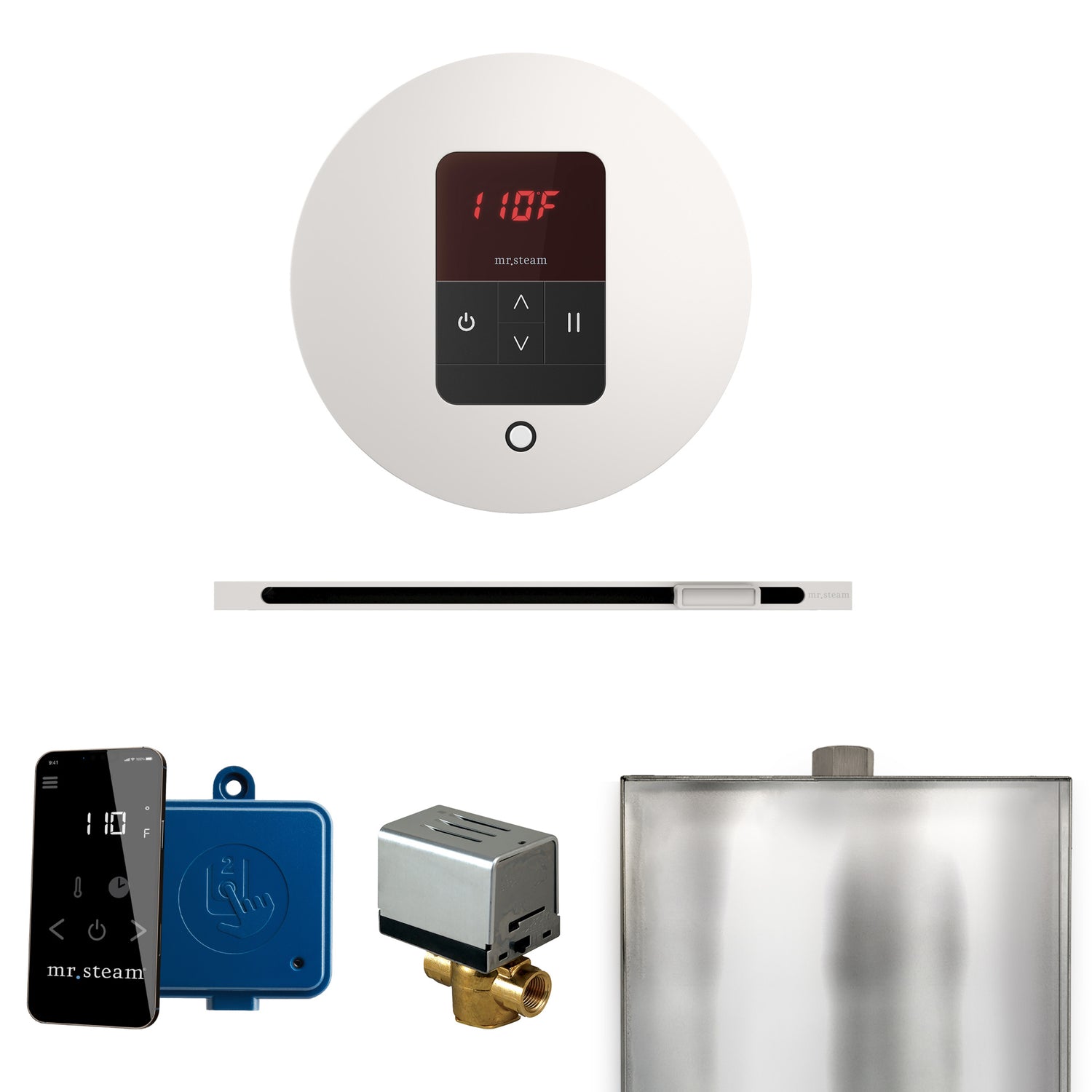 Mr. Steam Basic Butler Steam Control Package with iTempo Control and Linear Steamhead Mr. Steam