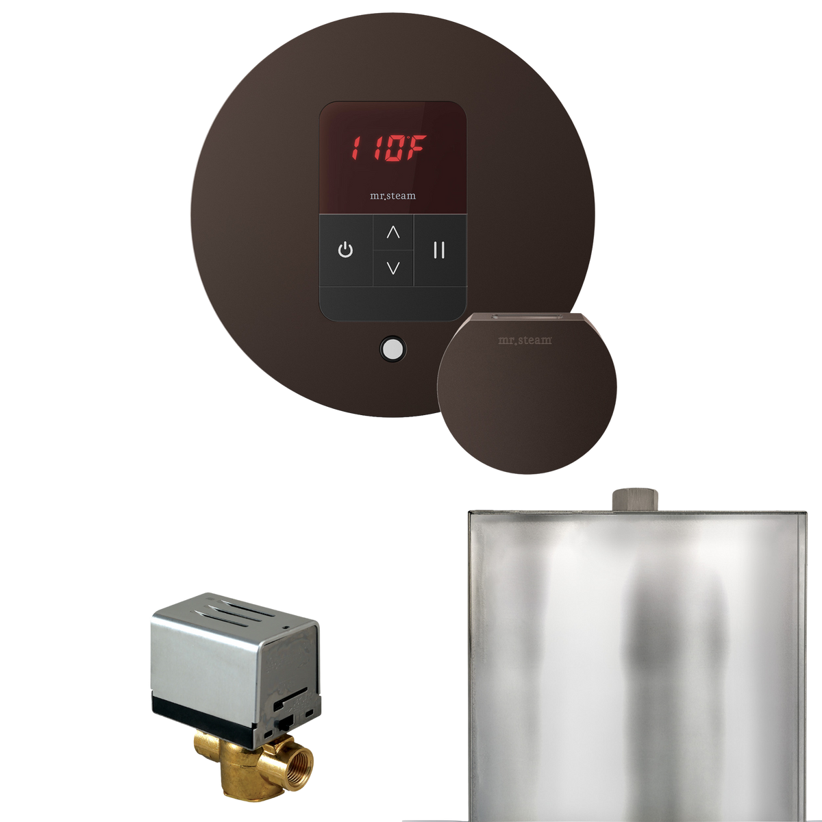 Mr. Steam Basic Butler Steam Shower Control Package with iTempo Control and Steamhead Mr. Steam