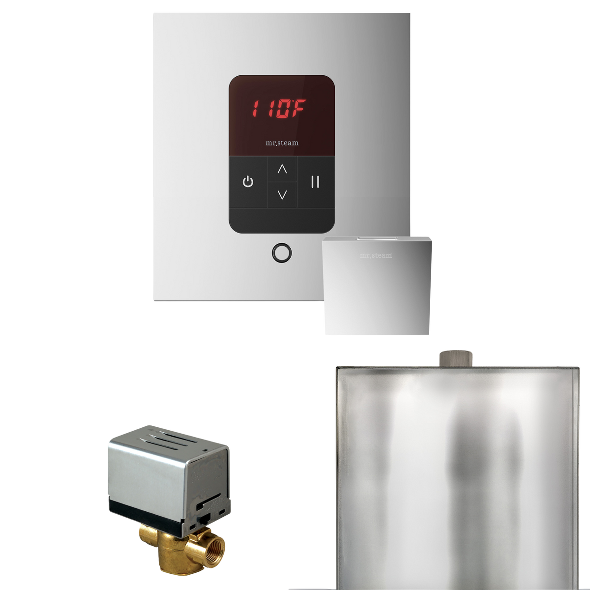 Mr. Steam Basic Butler Steam Shower Control Package with iTempo Control and Steamhead Mr. Steam
