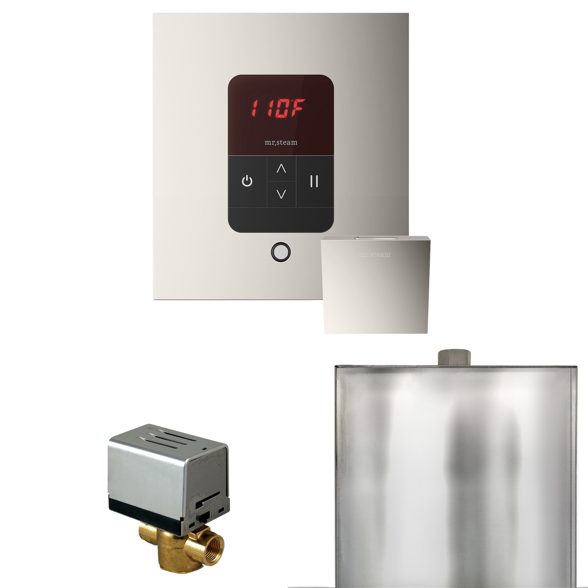Mr. Steam Basic Butler Steam Shower Control Package with iTempo Control and Steamhead Mr. Steam