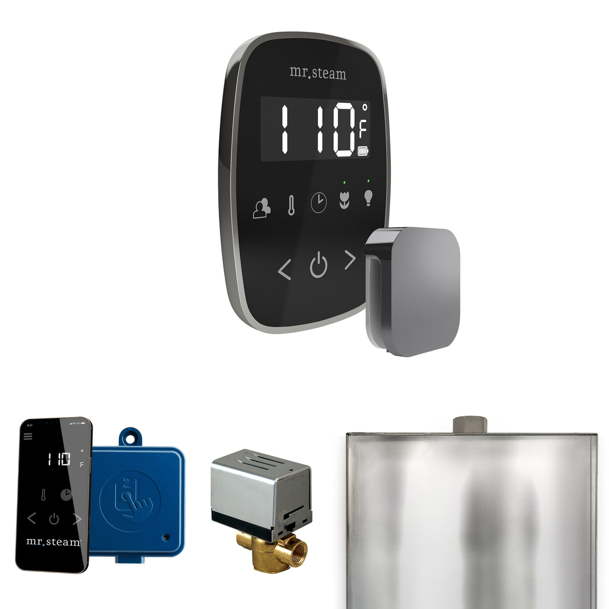 Mr. Steam ButlerFlex Steam Shower Control Package with TempoFlex Control and Steamhead Mr. Steam
